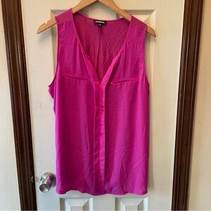 Express Women's Pink Sleeveless Top